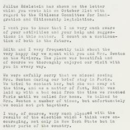Letter: 1953 November 9