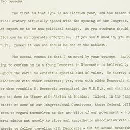 Speech: 1954 January 13