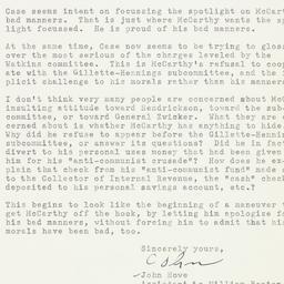 Letter: 1954 November 12