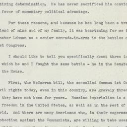 Speech: 1950 October 18