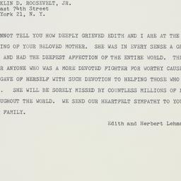Telegram: 1962 November 8