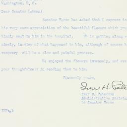 Letter: 1951 August 16