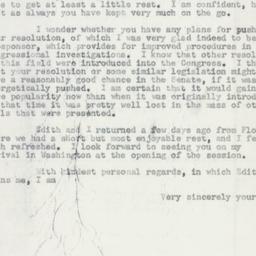 Letter: 1953 December 14