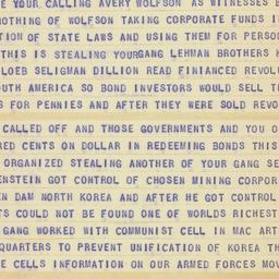 Telegram: 1955 May 15
