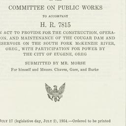 Administrative Record: 1954...