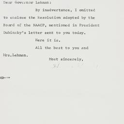 Letter: 1962 October 19