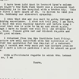 Letter: 1962 June 5
