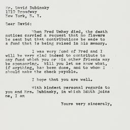 Letter: 1955 February 16