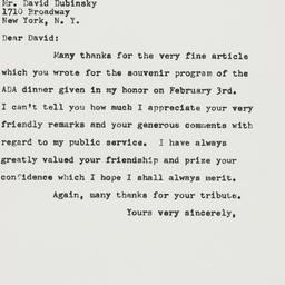 Letter: 1956 February 21