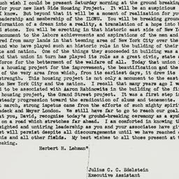 Letter: 1953 November 15