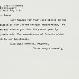 Letter: 1960 May 3