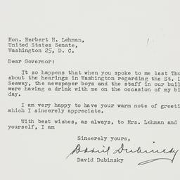 Letter: 1952 March 3
