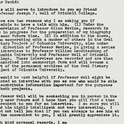 Letter: 1957 April 23