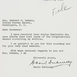 Letter: 1953 August 3