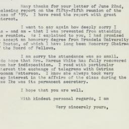Letter: 1954 June 30