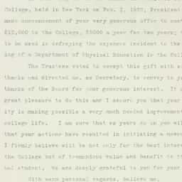 Letter: 1922 February 15