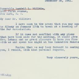 Letter: 1941 December 20