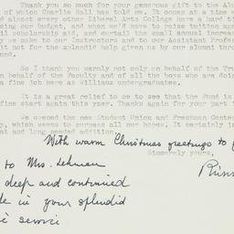 Letter: 1953 December 5