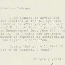 Letter: 1929 May 13