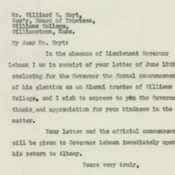 Letter: 1930 June 23