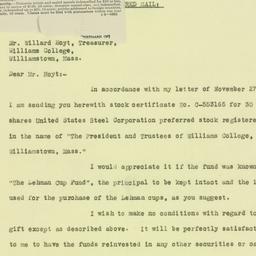 Letter: 1925 December 11