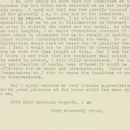 Letter: 1943 January 20