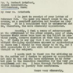 Letter: 1930 February 7