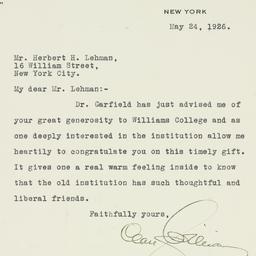 Letter: 1926 May 24