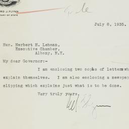 Letter: 1935 July 8