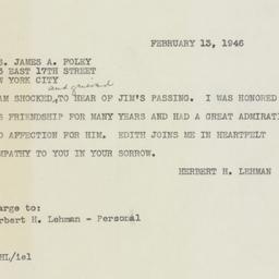 Telegram: 1946 February 13