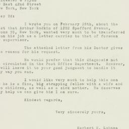 Letter: 1950 March 11