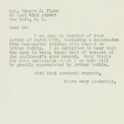 Letter: 1950 March 16