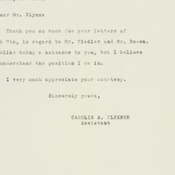 Letter: 1950 March 9