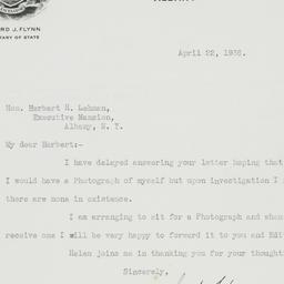 Letter: 1936 April 22