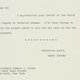 Letter: 1947 December 9