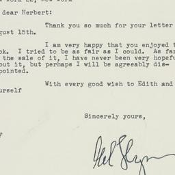Letter: 1947 August 22