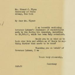Letter: 1932 November 16
