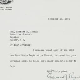 Letter: 1936 November 17