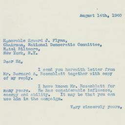 Letter: 1940 August 14