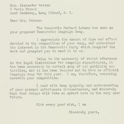 Letter: 1940 October 15