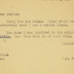 Letter: 1956 January 26