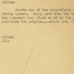Letter: 1955 November 15