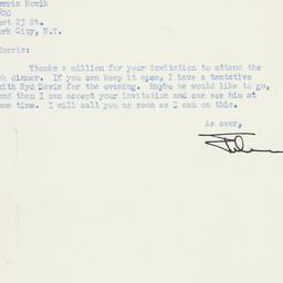 Letter: 1955 July 16