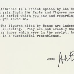 Memorandum: 1961 October 19