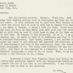 Letter: 1955 January 22