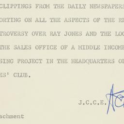 Memorandum: 1962 January 11