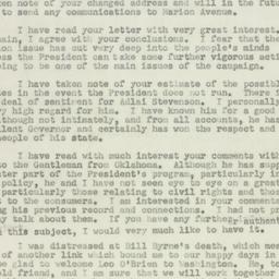 Letter: 1952 February 28