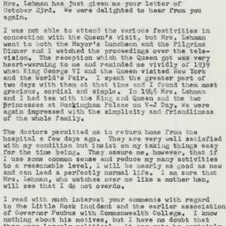 Letter: 1957 October 28