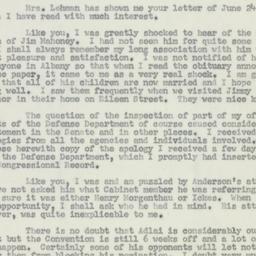 Letter: 1956 July 2