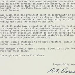 Letter: 1952 June 13